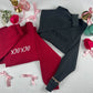 Women's “XOXO” Valentine’s Day Bundle - Embroidered Sweater and Bracelets