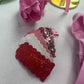 Girl's Two-Toned XOXO Valentine’s Day Bundle - Embroidered Sweater, Bracelet, and Hair Clips