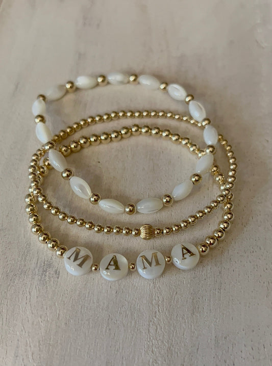 The Amelia Mother of Pearl Stack