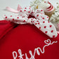 Girl's Custom Valentine’s Day Bundle - Embroidered Sweater, Bracelet, and Scrunchie